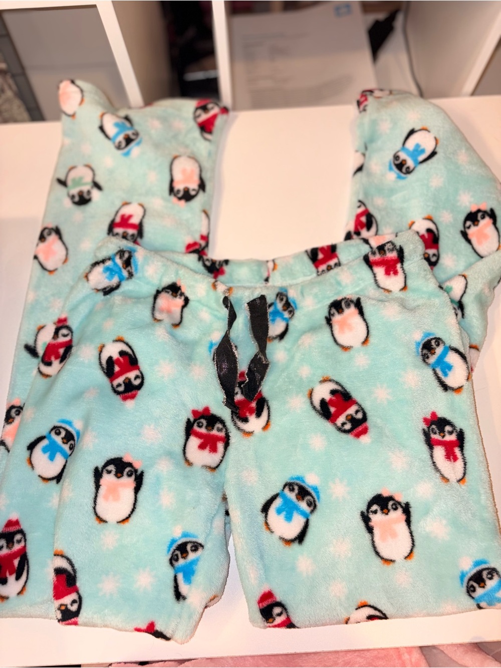 Rue21 Blue Penguin Fleece Pajama Pants